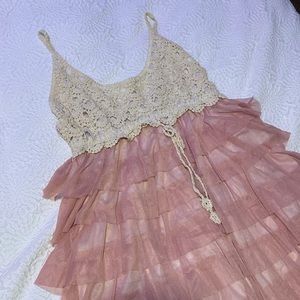 J Gee Pink Ruffle Dress